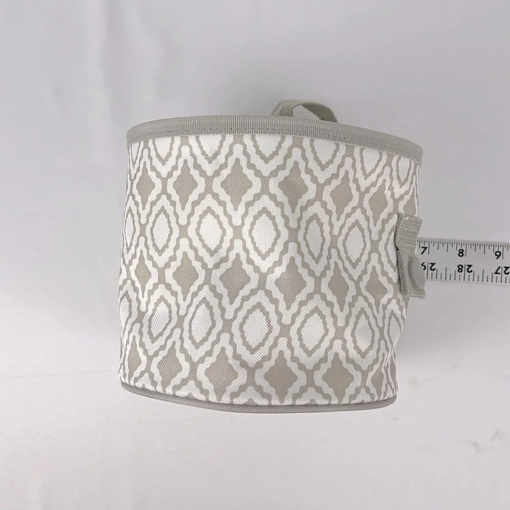 Thirty-one Oh Snap Mini Storage Bin Perfect Pendant Taupe White